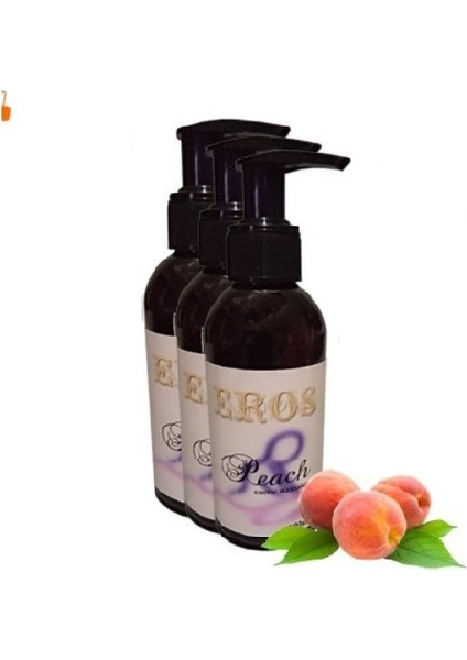 Aromaterapi Peach Massage Oil 120 ml Şeftali Kokulu Masaj Yağı 3 Adet
