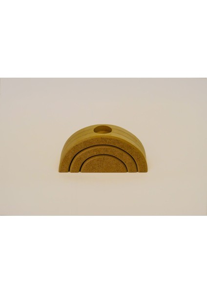 El Işçiliği Kahverengi Mumluk, Şamdan, Boyamaya Uygun, Şık Dekorasyon Parçası