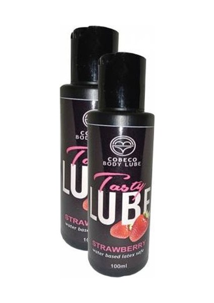 Strawberry Tasty Lube 100 ml Su Bazlı Çilek Aromalı 2 Adet