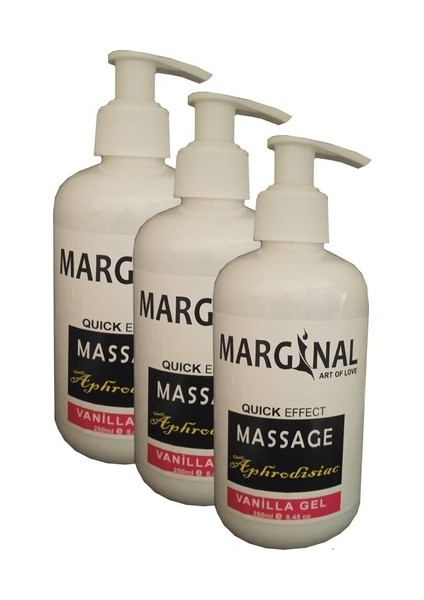 Massage Vanilla Gel Vanilya Masaj Jeli 3 Adet