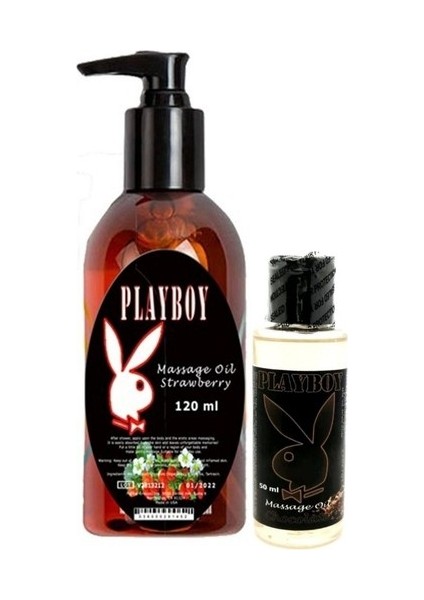 Aromaterapi Çilek Massage Oil 120 ml + Çikolata Aromalı Massage Vücut Masaj Yağı 50 ml