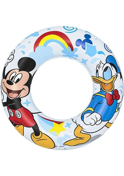 Renkli 3-6 Yaş Mickey Mouse Deniz Simidi ve Kolluk Seti, Güvenle Denizde! fırsatları