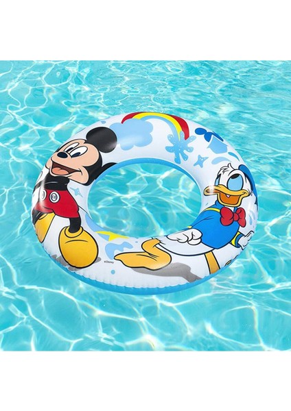 Renkli 3-6 Yaş Mickey Mouse Deniz Simidi ve Kolluk Seti, Güvenle Denizde!