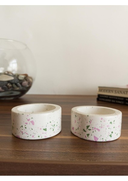 Şık 2'li Dekoratif Tealight Mumluk Seti, Evini Süsle!