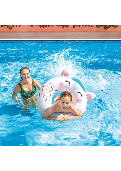 Sevimli Kedi Figürlü Çocuk Yüzme Simidi, 76 Cm, Güvenli ve Eğlenceli Kullanım indirimleri
