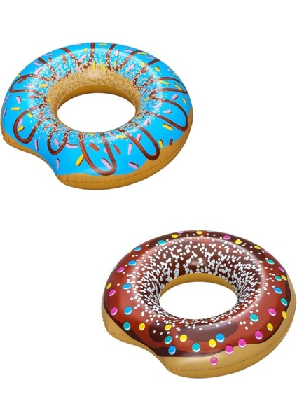 107CM Renkli Donut Deniz ve Havuz Simidi, Keyifli Yaz Aktiviteleri Için Ideal