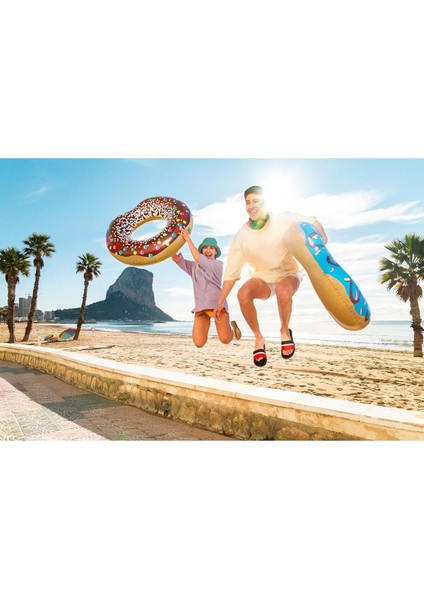 107CM Renkli Donut Deniz ve Havuz Simidi, Keyifli Yaz Aktiviteleri Için Ideal fiyatları