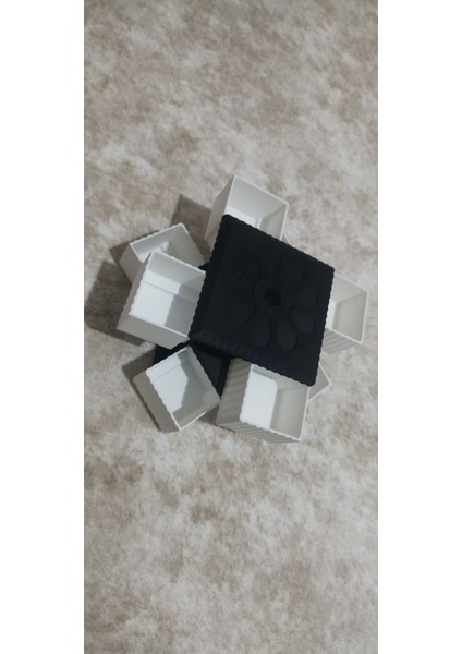 8 Çekmeceli Şık ve Pratik Takı Organizeri, Siyah ve Beyaz Renk Seçenekleri fiyatları