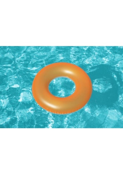 Neon Renkli 76 cm Şişme Simit Turuncu, Eğlenceli ve Renkli Hobi Malzemesi fırsatları