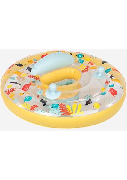 Bebek Yüzme Simidi, 7/15 Kg, Sarı-Gri, Güvenli ve Konforlu Kullanım