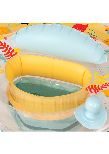 Bebek Yüzme Simidi, 7/15 Kg, Sarı-Gri, Güvenli ve Konforlu Kullanım fırsatları