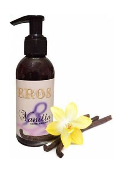 1 Adet 120 ml Vanilya Aromalı Eros Erotik Masaj Yağı