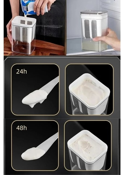 2200ML Yoğurt Süzme Aparatı Evde Süzme Aparatı Peynir Yapmak Artık Kolay