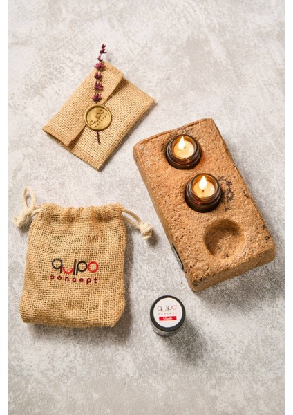 El Yapımı Kahverengi Soya Rustik Mumluk, Kişiselleştirilebilir Şamdan Tasarımı modelleri