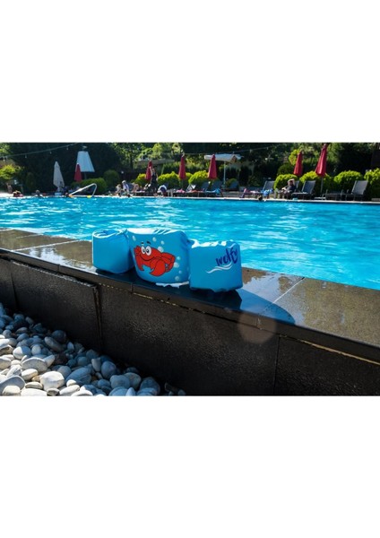 Mavi Yüzdürme Yardımcısı Yengeç ile Güvenle Su Keyfi fırsatları