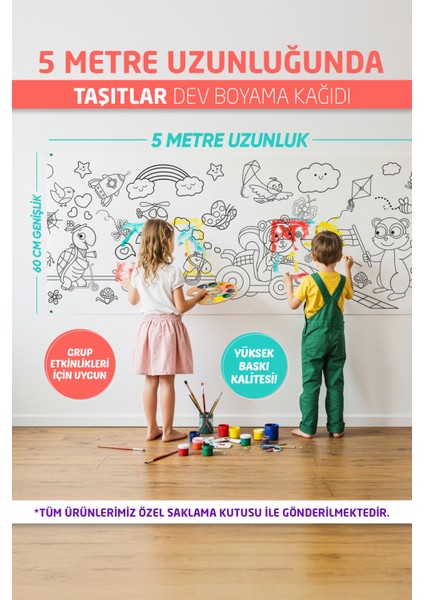 Taşıtlar Boyama Kağıdı