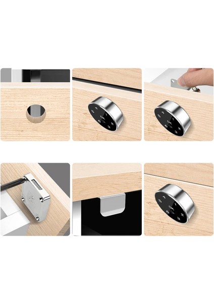 Powermaster PM-26730 Çekmece Dolap Kilidi Dijital Numaralı Standart Gömme Kilit