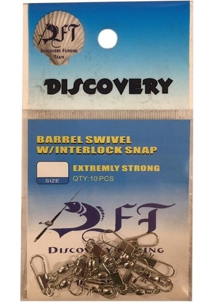 Discovery Klipsli Nikel Fırdöndü No:08 10ADET