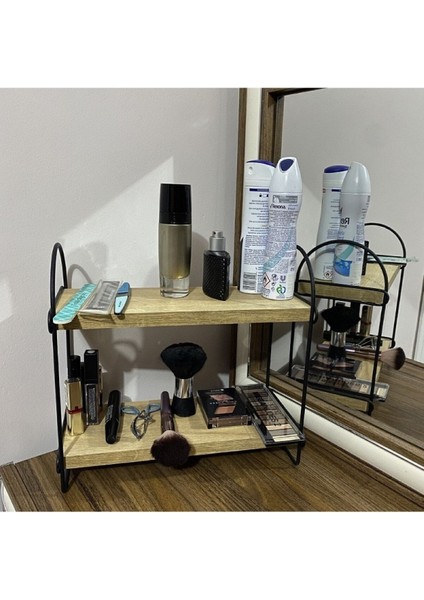 Minimal Banyo Organizer Ikili Raf, Ahşap Uyumu, Havlu Düzenleyici fiyatları