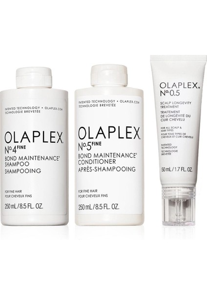 Scalp Therapy For Fine Hair Trio Set İnce Telli Saçlar İçin Şampuan Saç Kremi & Saç Bakım Seti
