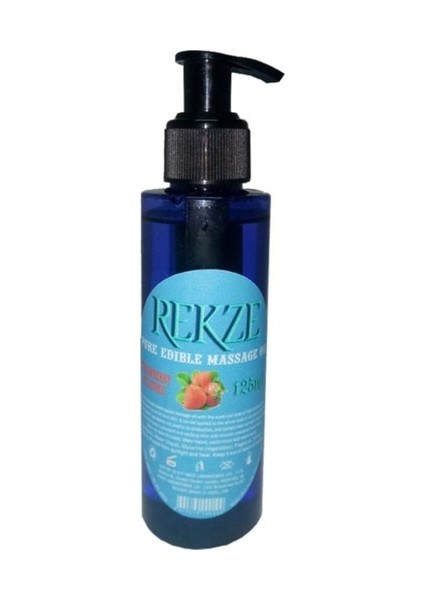 Erkeklere Özel Çilek Aromalı Masaj Yağı Pure Edible Strawberry Flavor Massage Oil 125 ml 2 Adet fiyatları