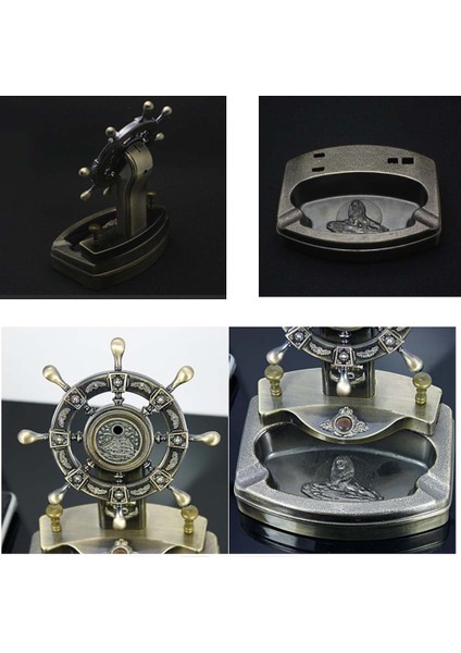 Dümen Çakmaklı Ayrılabilir Küllük Gazla Çalışan Çakmaklı Puro Sigara Kül Tablası Çakmak fırsatları