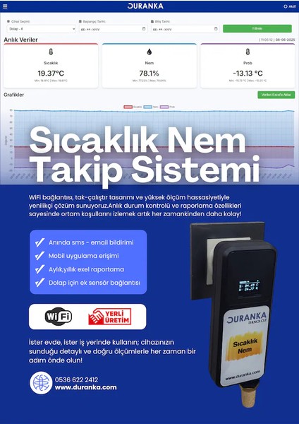 Sıcaklık Nem Takip Sistemi