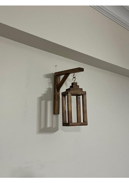 Ceviz Ahşap Duvar Mumluğu, Doğal ve Şık Dekorasyon Ürünleri