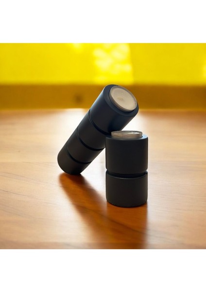 Doğal Gürgen Ağacı Ahşap Silindir 3’lü Mumluk Seti, Şamdan, Dekoratif ve Şık Tasarım fırsatları