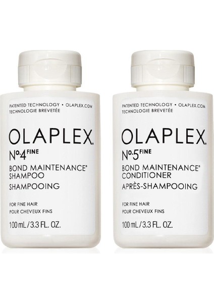 Fine Bond Maintenance Cleanse & Condition Travel Duo İnce Telli Saçlar İçin Seyahat Boy Şampuan & Saç Kremi Seti