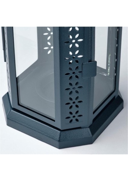 Mavi-Siyah 22 cm Fener, Şık ve Kullanışlı Aydınlatma Ürünü fırsatları