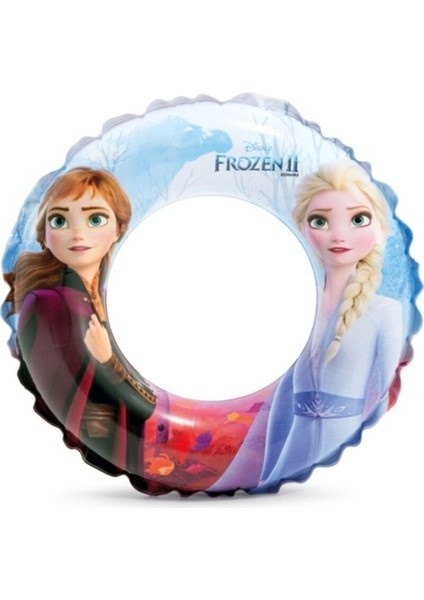Renkli Frozen Karlar Ülkesi Şişme Simit 51 Cm, Eğlenceli ve Canlı Tasarım