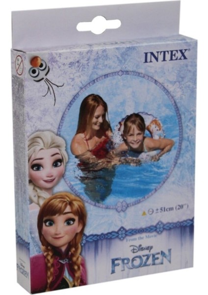 Renkli Frozen Karlar Ülkesi Şişme Simit 51 Cm, Eğlenceli ve Canlı Tasarım