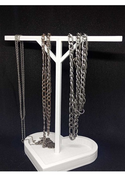 Kalpli Takı Standı - Takı Askılığı - Beyaz Şık Tasarım Takı Standı modelleri