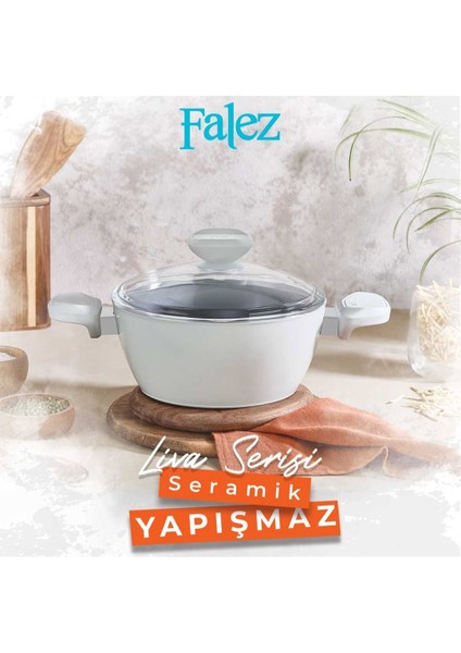 Liva Seramik Derin Tencere 22 cm
