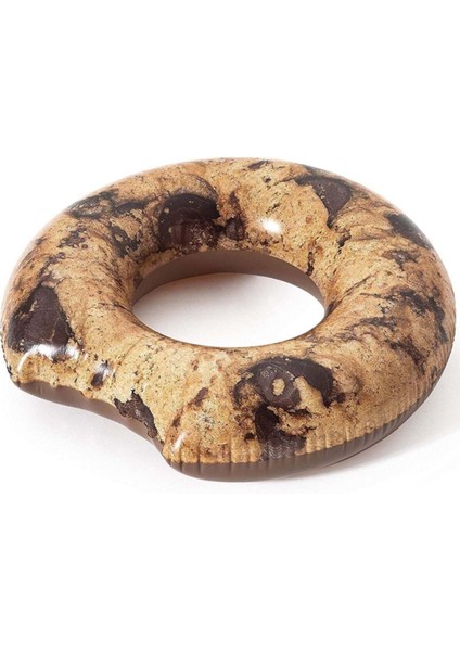 Kahverengi Kurabiye Simit 107 Cm, Lezzetli ve Büyük Atıştırmalık Keyfi