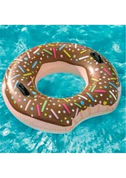 Renkli Donut Deniz Simidi, Plajda Eğlence Için Güvenli ve Konforlu Şişme Simit