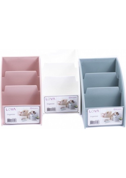 3 Bölmeli Çok Amaçlı Masaüstü Organizer (3 Adet )