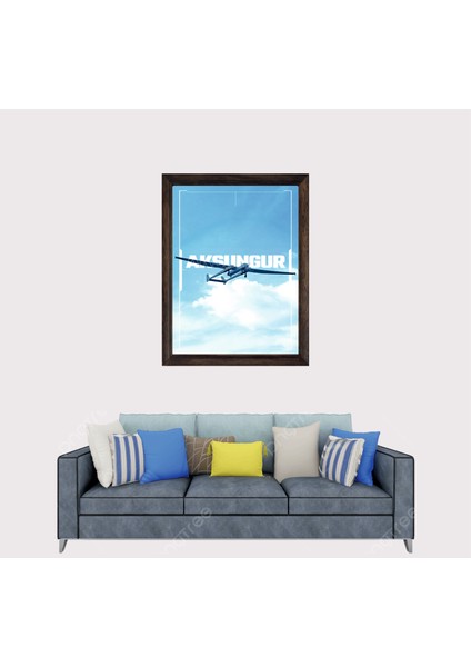 Iha, Siha Aksungur Çerçeveli Duvar Tablosu 20X30 cm fiyatları