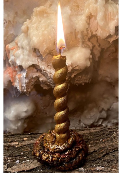 Şamdan, Burgu Mum, Kakaola Model, Şık Dekoratif Mumluk, Hediye Alternatifi