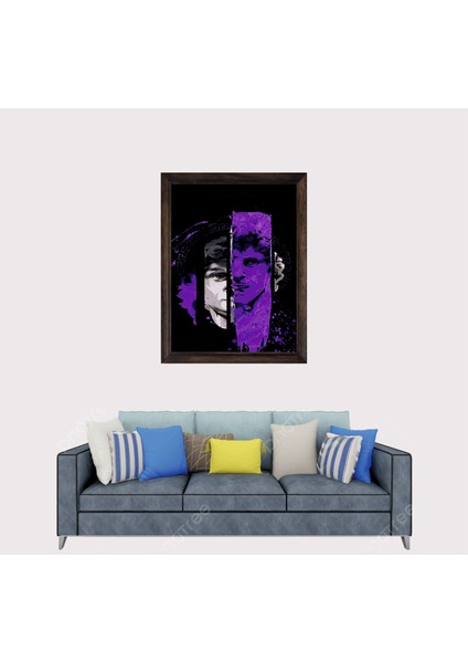 Soyutsal Sokrates Çerçeveli Duvar Tablosu 30X45 cm fiyatları