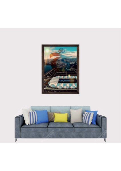 Şampiyon Trabzonspor Çerçeveli Duvar Tablosu 20X30 cm fiyatları