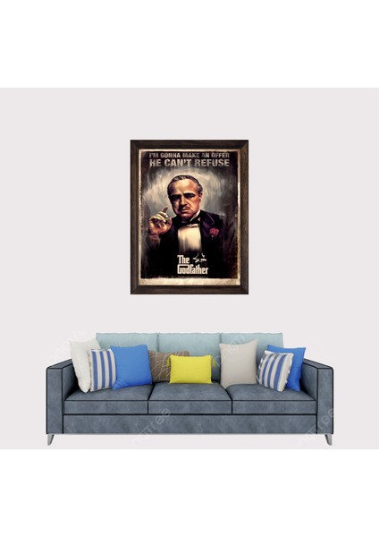 The Godfather Çerçeveli Duvar Tablosu 20X30 cm fiyatları