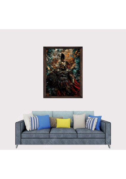 Gladyatör Çerçeveli Duvar Tablosu 30X45 cm fiyatları