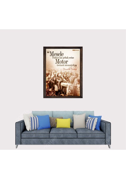 Necmettin Erbakan Sözü Çerçeveli Duvar Tablosu 20X30 cm fiyatları