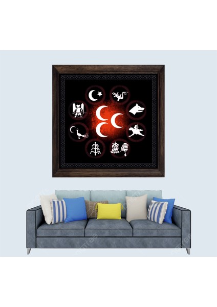 Türkçü Tasarım Çerçeveli Duvar Tablosu 20X30 cm