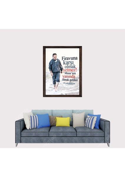 Muhsin Yazıcıoğlu Sözü Çerçeveli Duvar Tablosu 20X30 cm fiyatları