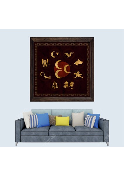 Türkçü Tasarım Çerçeveli Duvar Tablosu 30X45 cm