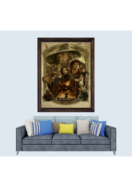 Yüzüklerin Efendisi Gandalf Çerçeveli Duvar Tablosu 30X45 cm