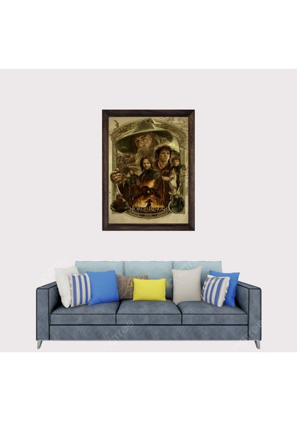 Yüzüklerin Efendisi Gandalf Çerçeveli Duvar Tablosu 30X45 cm fiyatları